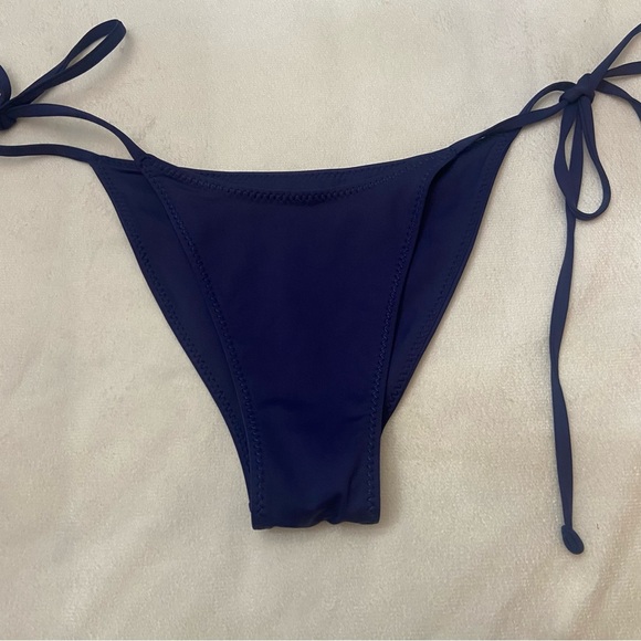 Frankie's Bikinis Navy Blue String Bikini - Picture 3 of 10